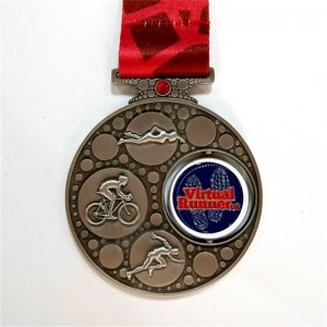 Metal Custom Make Canke Shape Sports Medals с вашим собственным дизайном 3D логотип